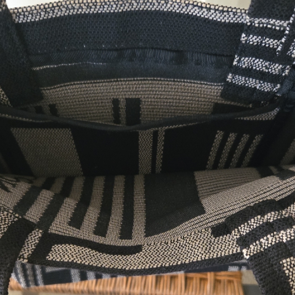 Liberty of London Black and Silver Geometric Tote - Picture 4 of 4